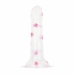 Dildo Collection Flower Power Pink Glitter Intimate Model 15 cm
