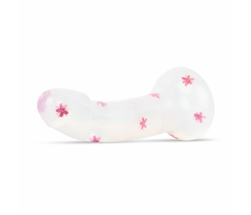 Dildo Collection Flower Power Pink Glitter Intimate Model 15 cm