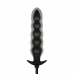 Anal Collection Inflatable Plug with Pump 20cm Black - Adjustable Beads System