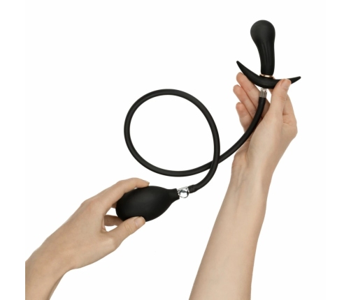 Anal Collection Inflatable Plug 8 cm Black - Adjustable Silicone Model