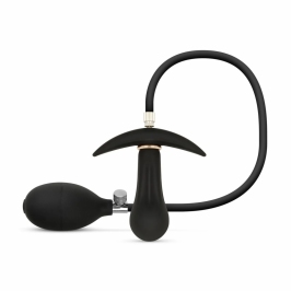 Anal Collection Inflatable Plug 8 cm Black - Adjustable Silicone Model