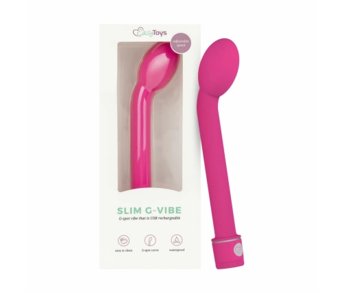 Vibe Collection Rechargeable Pink Curved G-Spot Intimate Device ABS