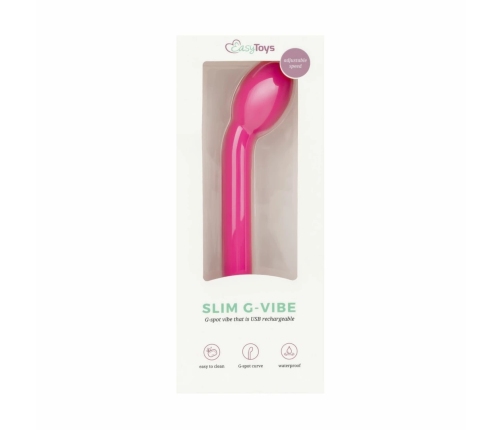 Vibe Collection Rechargeable Pink Curved G-Spot Intimate Device ABS