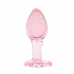 Anal Collection Glass Plug Medium Heart-Shaped Base 8.3 cm Pink