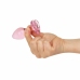Anal Collection Glass Plug Medium Heart-Shaped Base 8.3 cm Pink