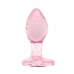 Anal Collection Glass Plug Small Pink 7cm Heart-Shaped Base