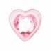 Anal Collection Glass Plug Small Pink 7cm Heart-Shaped Base