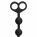 EasyToys Anal Beads Black 10-Piece Flexible Silicone Chain 34 cm
