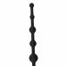 EasyToys Anal Beads Black 10-Piece Flexible Silicone Chain 34 cm