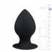 EasyToys Round Plug Black XL - Silicone Intimate Accessory with Suction Base