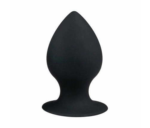EasyToys Round Plug Black XL - Silicone Intimate Accessory with Suction Base