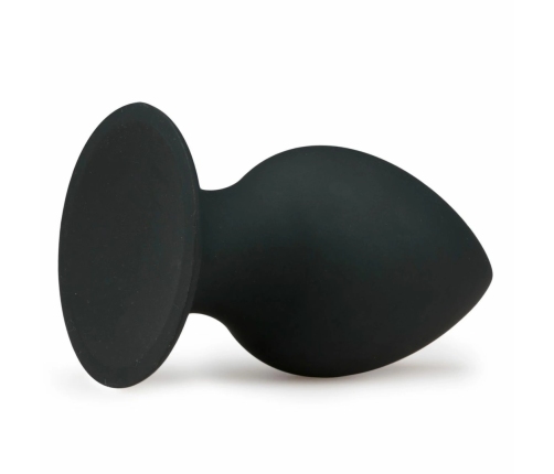 EasyToys Round Plug Black XL - Silicone Intimate Accessory with Suction Base
