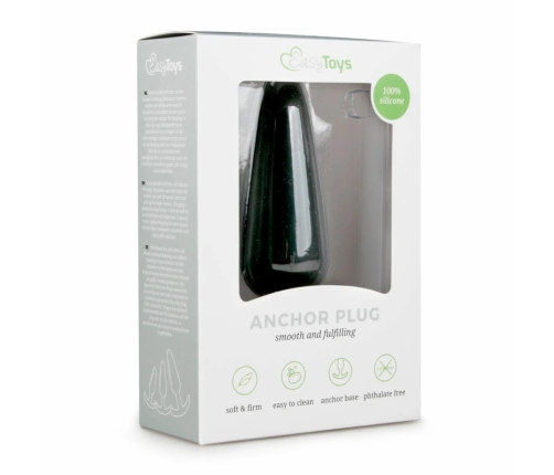 EasyToys Silicone Intimate Plug L Black - Ergonomic Flexible Design