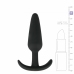 EasyToys Silicone Plug M - Flexible Anatomical Intimate Accessory, Black