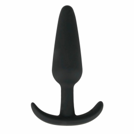 EasyToys Silicone Plug M - Flexible Anatomical Intimate Accessory, Black