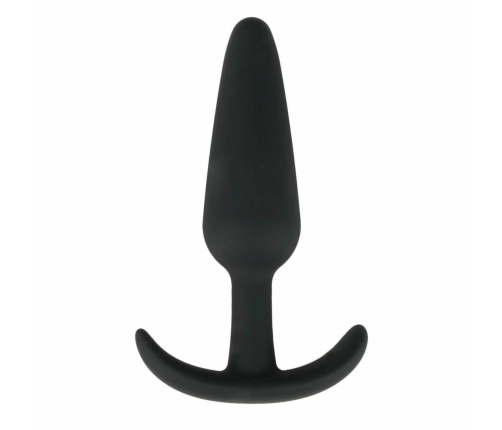 EasyToys Silicone Plug M - Flexible Anatomical Intimate Accessory, Black