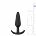 EasyToys Silicone Plug S Black - Compact Flexible Intimate Accessory