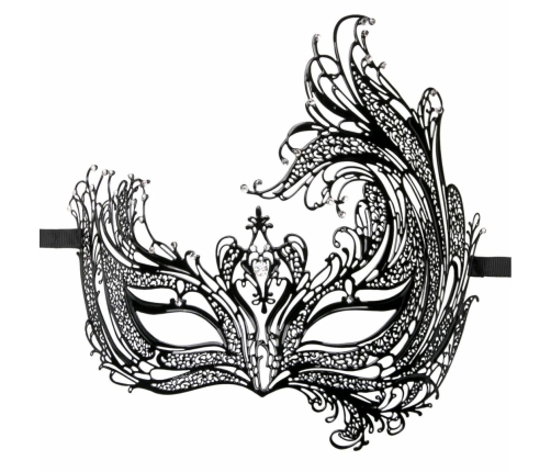 EasyToys Metal Eye Mask Black - Elegant Venetian Design