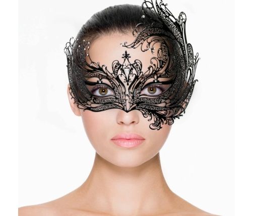 EasyToys Metal Eye Mask Black - Elegant Venetian Design