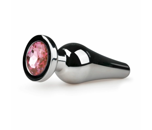 Rimba Aluminium Plug Crystal Clear - Tapered Design, Medium Size