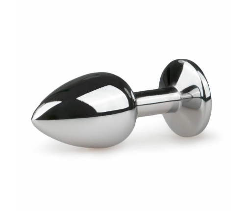 Diogol Metal Plug Silver with Clear Crystal S - Compact Aluminium Model