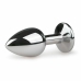 Diogol Metal Plug Silver with Clear Crystal S - Compact Aluminium Model