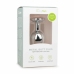 Rimba Metal Plug Silver M with Clear Crystal Accent, Aluminium, Medium