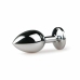 Rimba Metal Intimate Plug Silver-Pink Medium - Aluminum, Crystal Accent