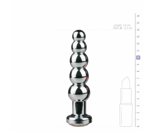 Rimba Aluminium Plug Clear Crystal - Elegant Metal Intimate Accessory