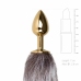 Pipedream Fox Tail Aluminum Model - Intimate Stainless Attachment, Silver/Gray