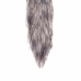 EasyToys Metal Plug with Faux Fox Tail - Silver & Grey, Medium Size
