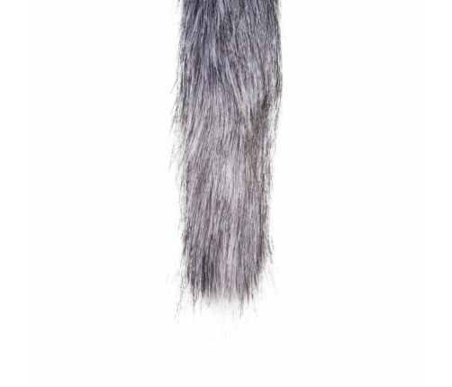 EasyToys Aluminum Plug with Faux Fox Tail - Silver Medium