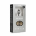 EasyToys Aluminium Plug with Faux Fox Tail - Silver & Grey, Medium