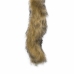 EasyToys Aluminium Plug with Faux Fox Tail - Silver & Grey, Medium