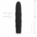 Dream Toys Black Velvety Silicone Massager with Ribbed Surface 19cm