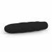 Dream Toys Black Velvety Silicone Massager with Ribbed Surface 19cm