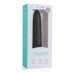 Dream Toys Black Velvety Silicone Massager with Ribbed Surface 19cm