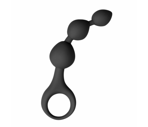 EasyToys Silicone Prostate Model with Graduated Beads, Black, 20 cm