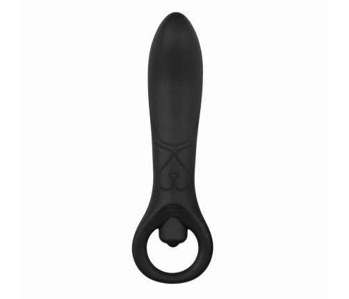 Pretty Love Anal Plug Silicone Black Vibrating Massager 12 cm