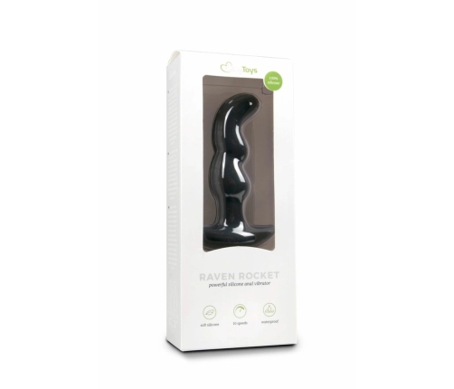 EasyToys Silicone Prostate Massager Black Ergonomic Design