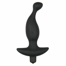 Sinner Gear Black Silicone Prostate Massager with Vibration Function