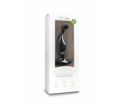 Sinner Gear Black Silicone Prostate Massager with Vibration Function