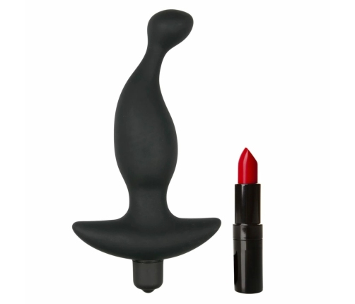 Sinner Gear Black Silicone Prostate Massager with Vibration Function