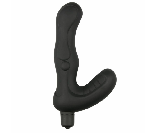EasyToys Black Silicone Intimate Plug with Advanced Vibration System