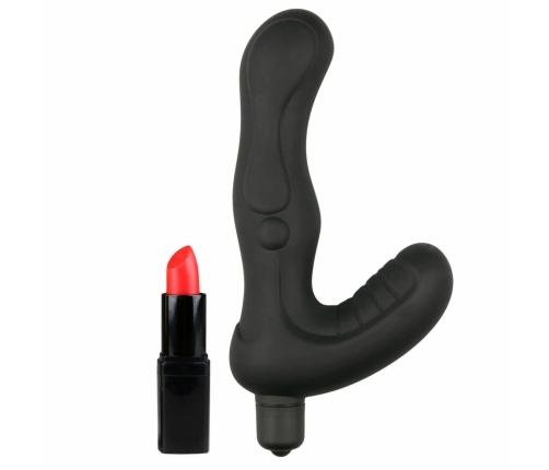EasyToys Black Silicone Intimate Plug with Advanced Vibration System