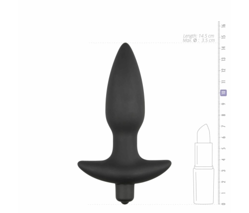 Sinner Gear Silicone Intimate Massager Black - Flexible Perineum Stimulator
