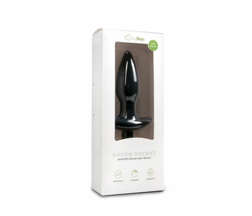 Sinner Gear Silicone Intimate Massager Black - Flexible Perineum Stimulator
