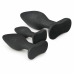 EasyToys Silicone Anal Training Plug Set Black - 3 Sizes, Flexible Design