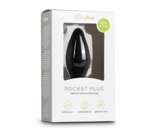 Sinner Gear Black Silicone Intimate Plug Small - Ergonomic Design