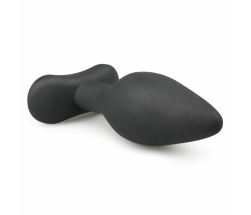EasyToys Silicone Anal Plug Medium Black - Flexible Ergonomic Model